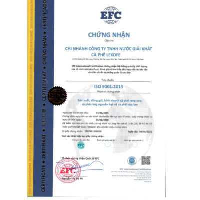 Cà phê rang xay Đặc Biệt Lekofe 80% Robusta 20% Arabica Đắng đậm chua nhẹ Túi 500gram