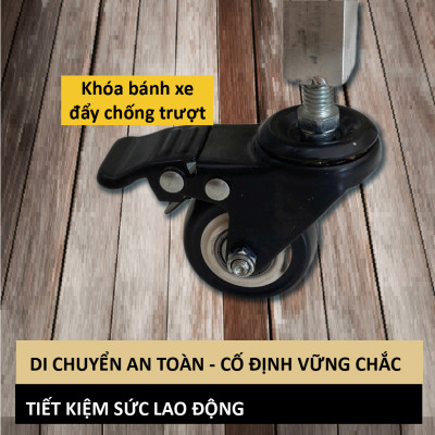 Kệ Inox Khay Bánh/ Xe Hong Bánh SGE  6-10-15-30 tầng khay 46x72cm Chất Liệu Inox, Có Khoá Bánh