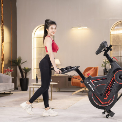 Xe đạp tập thể dục tại nhà Toshiko W15, khung xe thép chống rỉ [Lắp đặt tại nhà], phanh từ êm ái không gây ồn, điều chỉnh yên xe linh hoạt theo dáng ngồi, cảm biến nhịp tim theo nhịp đạp