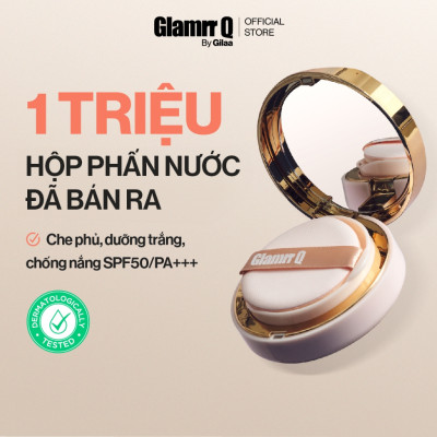 Phấn nước trang điểm dưỡng da GLAMRR Q LONG WEAR DD CUSHION by Gilaa (1 lõi x 13g)