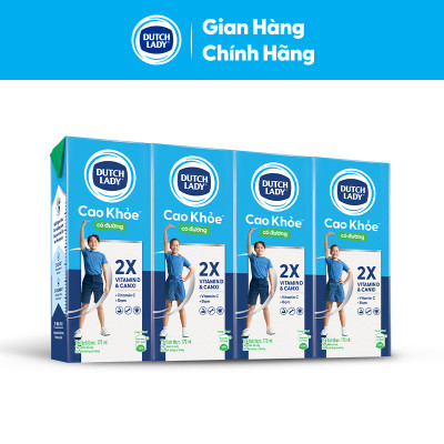 Thùng 48 Hộp Sữa Uống Dutch Lady Cô Gái Hà Lan Có Đường Cao Khỏe (48X170ml)