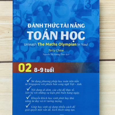 Sách - Đánh thức tài năng toán học 2 - Toán lớp 2, lớp 3 ( 8 - 9 tuổi ) -Á Châu Books