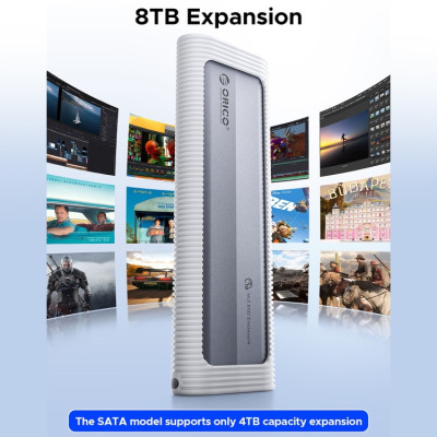 Hộp ổ cứng SSD ORICO M.2 NVME TypeC AXM2-G2-V1-GY-BP - Hàng Chính Hãng