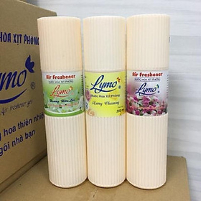 Combo 2 chai Nước Hoa Xịt Phòng Lymo 350Ml (Chai Vàng)