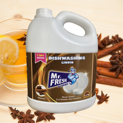 Combo 1 can Nước rửa bát đậm đặc  4.2l  và 1 chai 800ml Mr.fresh hương quế