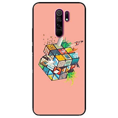 Ốp lưng dành cho Xiaomi Redmi 9 mẫu Rubik Cube