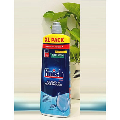 Nước làm bóng và khô chén, đĩa Finish Dishwasher Rinse Aid Shinier & Drier Dishes 800ml QT017394