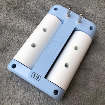 Ổ cắm Xoay 90° Điện Quang ĐQ ESK RT 6GW (6 lỗ, màu xanh lá trắng)