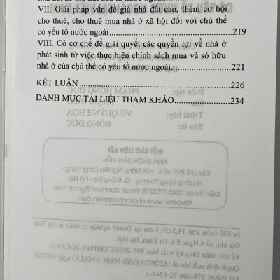 Sách - Quyền Sở Hứu Nhà Ở Của Chủ Thể Có Yếu Tố Nước Ngoài Tại Việt Nam