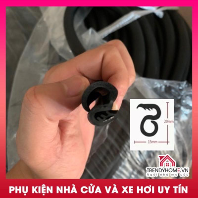 Gioăng cao su cửa oto, gioăng nguyên bản theo xe ô tô lõi thép cao su đen trendycar cao cấp