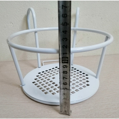 ComBo 3 GIỎ SẮT Treo Chậu Hoa Ban Công Hình Tròn - Màu Trắng