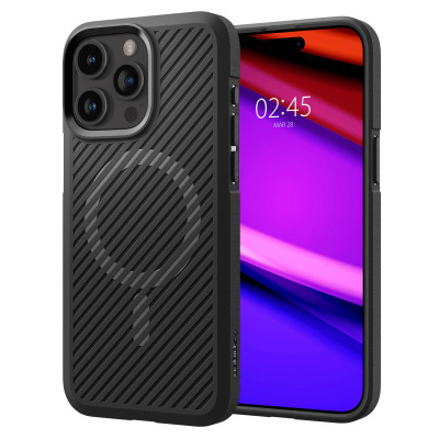 Ốp Lưng Spigen Hỗ Trợ Sạc Từ Tính MAGFIT Dành Cho iPhone 15 Pro Max, SPIGEN CORE ARMOR MAGFIT - HÀNG CHÍNH HÃNG