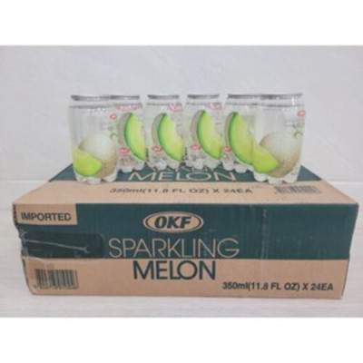 Nước ngọt có ga vị Dưa lưới 350ML OKF Hàn Quốc