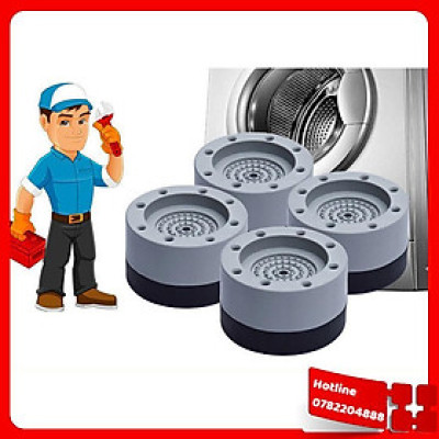 Bộ 4 Chân Đế Kê Máy Giặt, Máy Sấy, Bàn Ghế - Giao Màu Ngẫu Nhiên - Loại Tốt