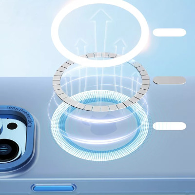 Ốp lưng chống sốc cho iPhone 14 (6.1 inch) hỗ trợ sạc Maqsafe hiệu WIWU PC Ultra-thin Frosted Magnetic Case (mặt lưng nhám mờ, gờ bảo vệ Camera 0.5mm) - hàng nhập khẩu