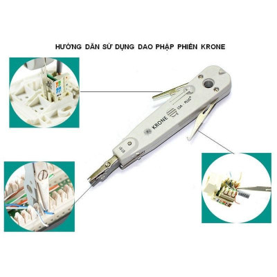 Dao phập phiến Krone Tool nhấn mạng điện thoại Krone LSA Plus, Dụng cụ nhấn cáp Krone RJ11 RJ45