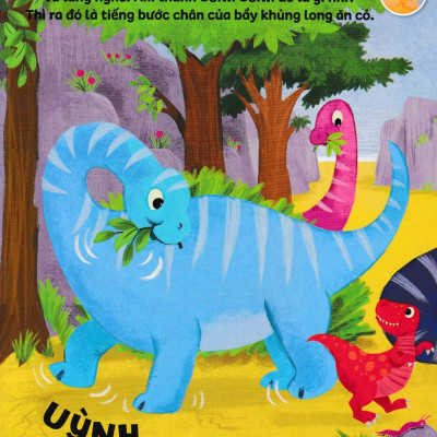 Sách Âm Thanh - 8 Âm Thanh Vui Nhộn - Những Chú Khủng Long Vui Vẻ