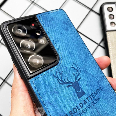 Ốp Lưng Vải Deer Cho Samsung Galaxy  S24 Ultra / S23 Ultra / S23 PLus / S22 Ultra / S22 Plus / S21 Ultra / S21 Plus