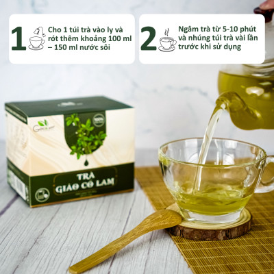 Trà giảo cổ lam túi lọc Goce - Ổn định đường huyết, tốt cho tim mạch