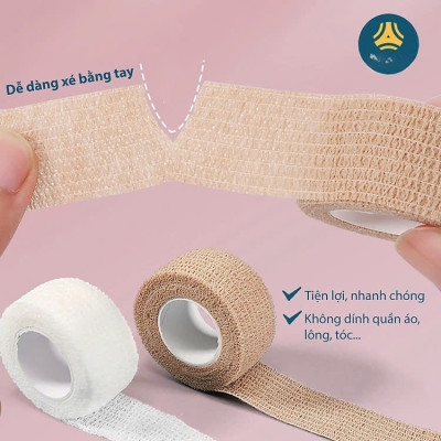 COMBO 2 CUỘN Băng vải quấn bảo vệ ngón chân giảm ma sát, chống chai sần khi mang giày - Giao Màu Ngẫu Nhiên