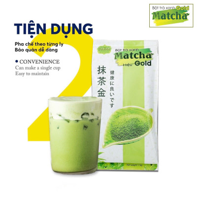 Combo 2 túi Bột trà xanh Matcha Gold (2 túi x 500g)