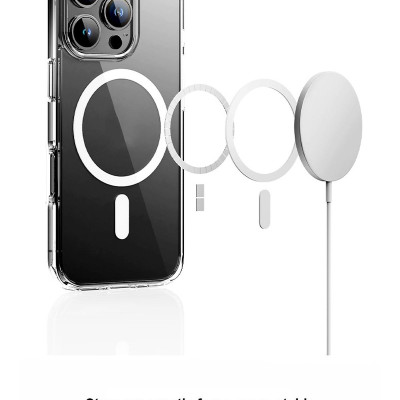Ốp lưng trong suốt sạc từ tính dành cho iPhone 16e / 16 / 16 Plus / 16 Pro / 16 Pro Max - Hàng chính hãng