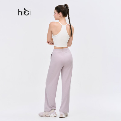 Quần dài ống suông Hibi Sports QD323, chất vải Rib cao cấp, có túi 2 bên