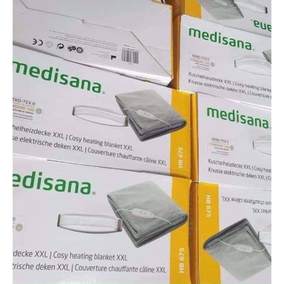 Chăn Điện Medisana HB675 XXL Nội Địa Đức Đệm Sưởi Điện An Toàn Cung Cấp Độ Ấm Chất Vải Mềm Mại Germany