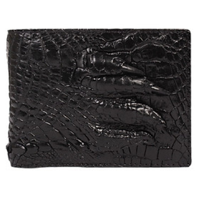 HC2782 - Bóp nam Huy Hoàng da cá sấu móng chân màu đen