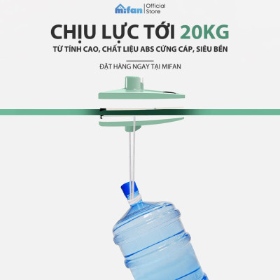 Bộ Lau Kính 2 Mặt Nam Châm Thông Minh MIFAN - Làm sạch cửa kiếng hai mặt nhà cao tầng chung cư - Nút điều chỉnh lực hút - Hàng chính hãng