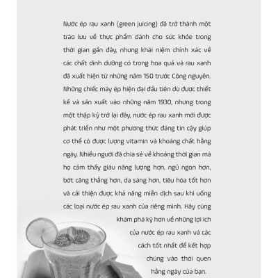 Nước Ép Tươi Xanh Thải Độc Chữa Lành