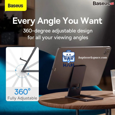 Đế tản nhiệt kim loại hàng chính hãng Baseus BS-LVN023-2P-GY nhỏ gọn nhất, chất liệu cao cấp