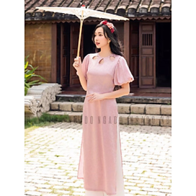 Áo dài Duyên Ngọc NGADO , áo dài hồng