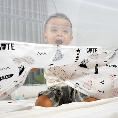 Mùng Chụp Màn Chụp Tự Bung Đỉnh Rộng Cao Cấp 1m6x2m có viền chân - Mộc Miên ( có 2 Cửa)