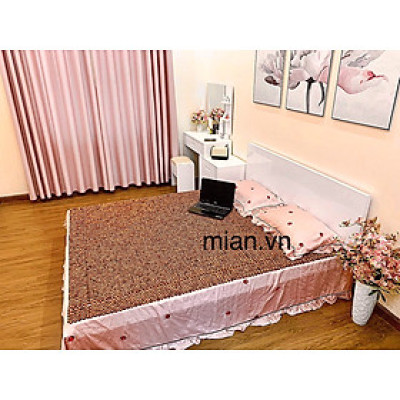 Chiếu Hạt Gỗ Hương Mộc Cao Cấp - Kích Thước 1,6mx2m hạt 1.8cm ( Mian .vn ) 