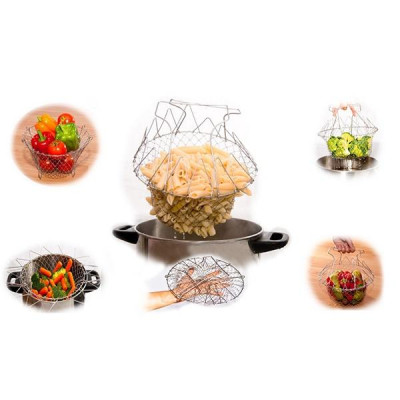 Rổ thông minh đa năng dùng cho việc nấu nướng nhà bếp Eurolife EL-RDN01 chất liệu Inox SUS 304, tiêu chuẩn Rosh