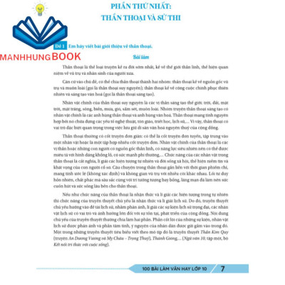 Sách - 100 Bài Làm Văn Hay Lớp 10.