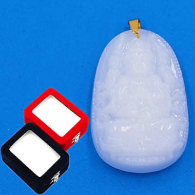 Mặt phật Thiên Thủ Thiên Nhãn trắng 5cm kèm hộp nhung