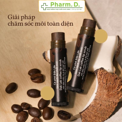 Tẩy Da Chết Môi Cocoon Cà Phê Đắk Lắk 5g – Làm Mềm Môi, Hồng Tự Nhiên, Không Hạt Vi Nhựa