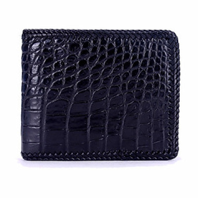  Ví nam da cá sấu màu đen HJ92222-25-28-32-36-54 