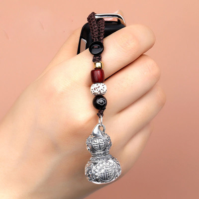 Dây chuyền phong thủy bằng Tittan mặt hình hồ lô Tài Lộc - HL01