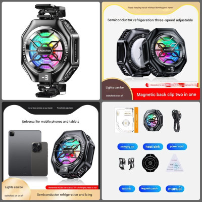 Tản nhiệt sò lạnh Led TL05 Gaming siêu mát cho điện thoại hàng nhập khẩu