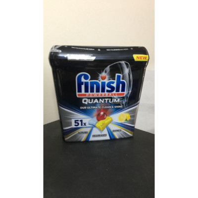 Viên Rửa Bát Finish Quantum Ultimate 51 viên Tích Hợp 14 TRONG 1 (Viên rửa chén cao cấp )
