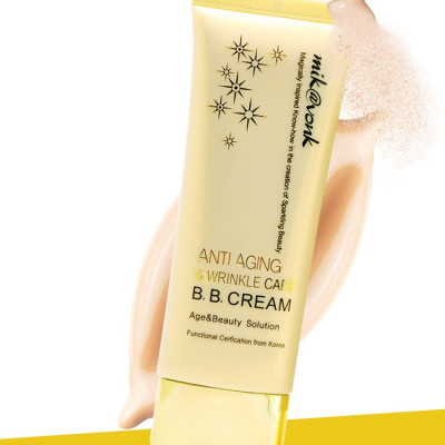 Kem BB Cream Anti Aging & Wrinle Care Mik@vonk Hàn Quốc 60ml No.2 Gold Beige tặng kèm móc khoá