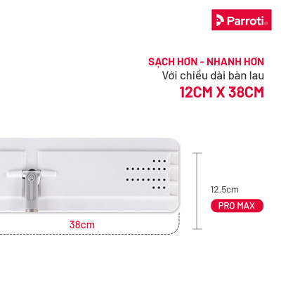 Bộ lau nhà tự vắt thông minh, chổi lau nhà 360 độ, lau sạch khô nhanh - Parroti ProMax PX01