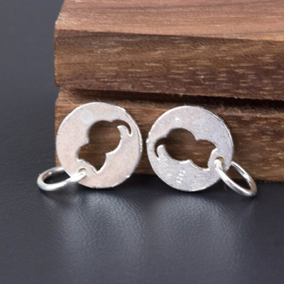 Combo 3 cái charm bạc hình mèo treo - Ngọc Quý Gemstones