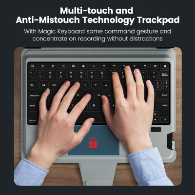 Bao Da Kèm Bàn Phím cho iPad Air 6 11 inch / iPad Air 6 13 inch 2024 Nillkin Bumper Combo Case Keyboard (Có Đèn Nền Backlit Keyboard) - Hàng Chính Hãng