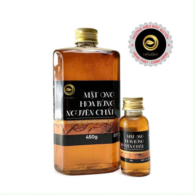 Mật ong rừng nguyên chất loại 450g chai nhựa