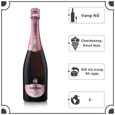 Rượu vang nổ Cinzano Rose 9.5% 1x0.75L