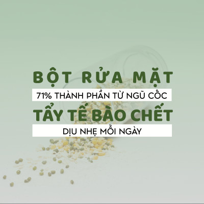 Bột rửa mặt và tẩy tế bào chết hằng ngày enzyme Lassie